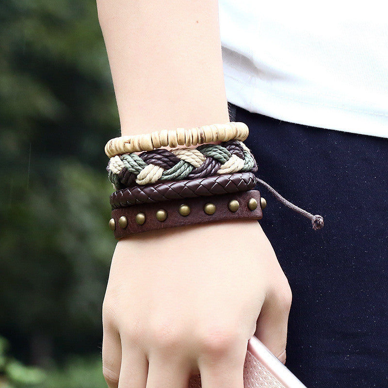 Retro Style Leather Bracelets