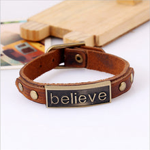 Believe Leather Bracelet