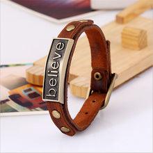 Believe Leather Bracelet