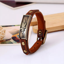 Maple Leaf Leather Bracelet