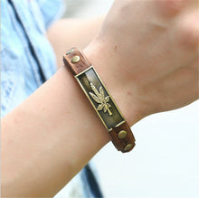 Maple Leaf Leather Bracelet