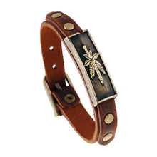 Maple Leaf Leather Bracelet